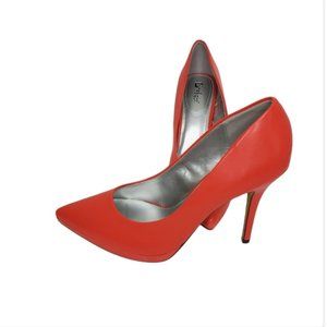 Limelight size 11 heartbreaker stiletto 4.5" heel pointed toe orange